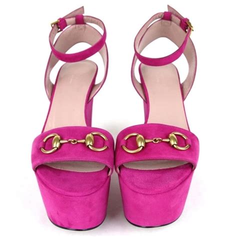 scarpe gucci fucsia|net a porter Gucci.